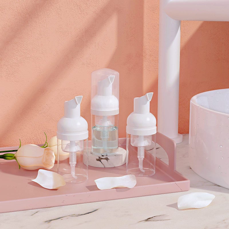 LONGWAY 1 oz Foam Soap Pump Bottle(15PCS) Mini Foam Bottle Dispenser for Refillable Travel Liquid Soap,Shampoo,Lash Cleanser,Hand Soap- BPA Free - Image 2